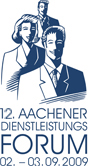 Das Logo des 12. Aachener Dienstleistungsforums 2009