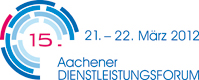 Das Logo des 15. Aachener Dienstleistungsforums 2012