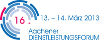 Das Logo des 16. Aachener Dienstleistungsforums 2013